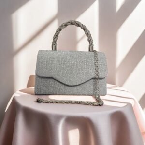 Evening Clutch, Banquet Handbag, Crossbody bag with Chain Strap. Perfect for  Wedding, Dinner, Parties
