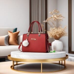 Fashion Purse, Top Handle Satchel, Crossbody Bag with Pendant-Stylish Versatile.